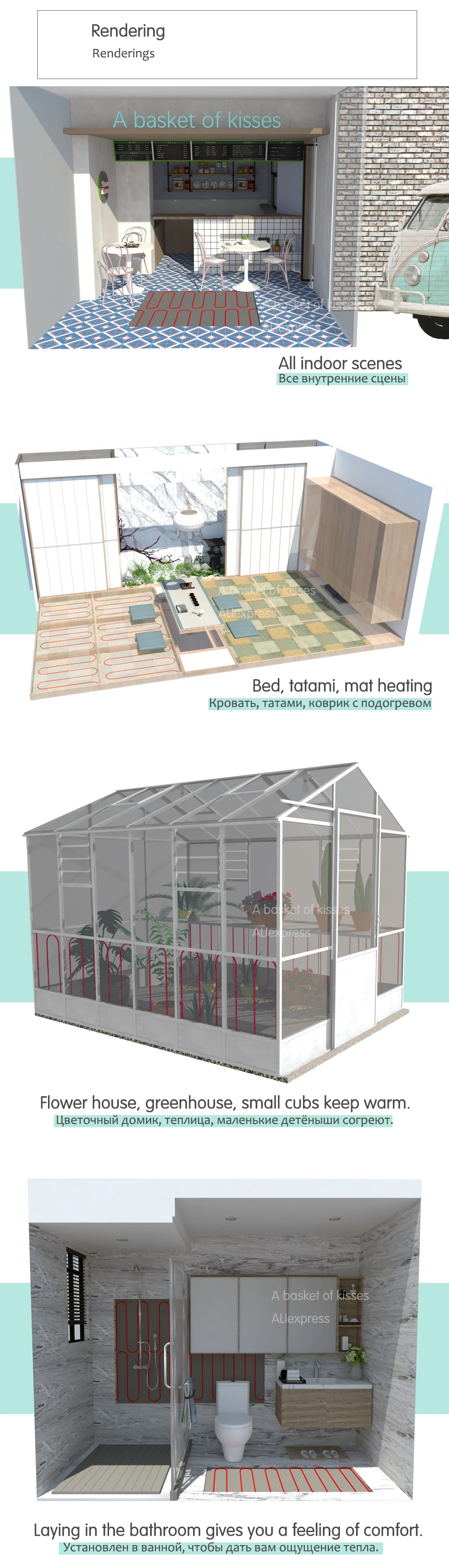 hrag fio de aquecimento de piso linha