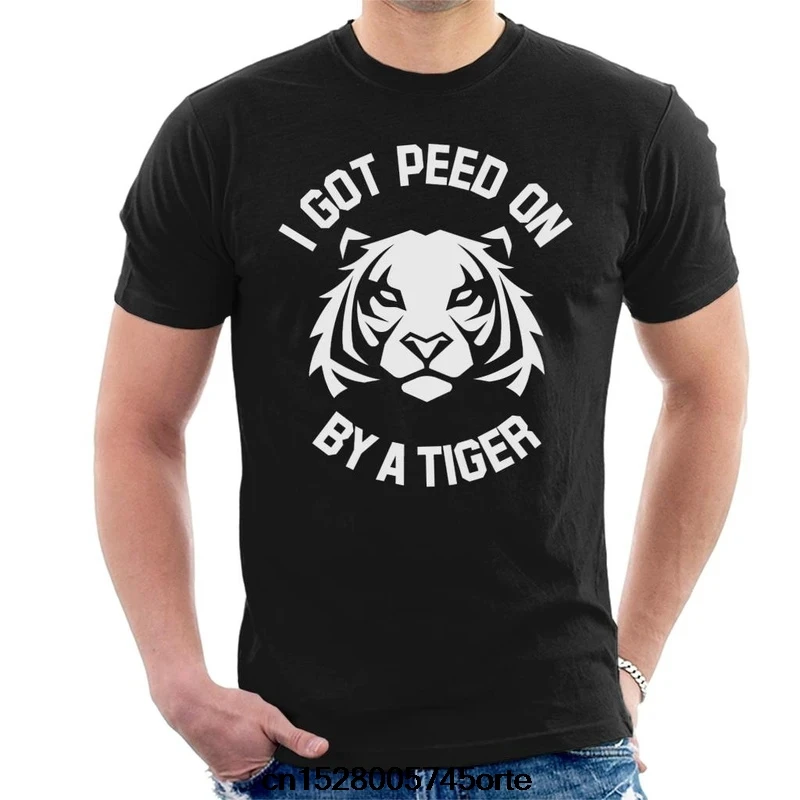 I Got Peed On By A Tiger Joe Exotic Men's T-Shirt women Graphic T-shirt Top Tee Shirts Funny Clothing Harajuku | Мужская одежда