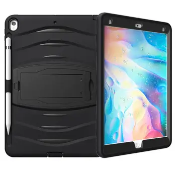 

Heavy Protective Rugged Duty Pen tray Stand Case For iPad Pro 10.5 2017/iPad Air 3 10.5 2019 Armor Shockproof Tablet Case