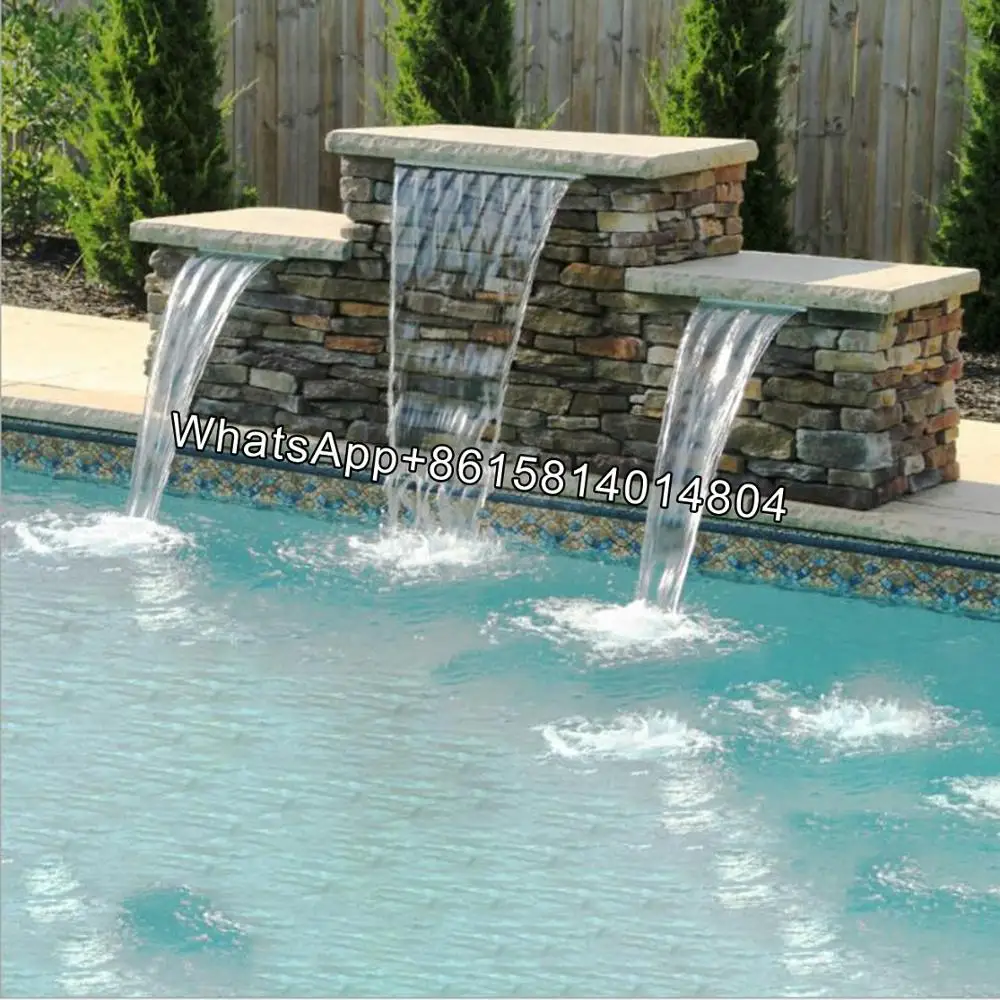 White LED Light & Power Source 60 Pool Aquatics Fountain Pond Garden Shower Wall Sheer Descent Waterfall Spillway 