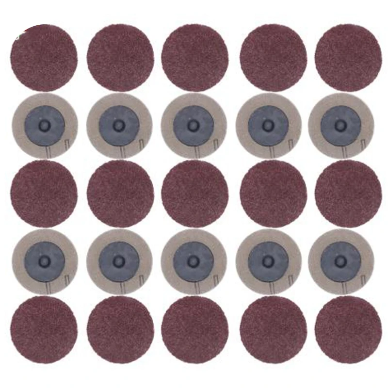 

100Pcs Sanding Disc for Roloc 50Mm 40 60 80 120 Grit Sander Paper Disk Grinding Wheel Abrasive Rotary Tools Accessories