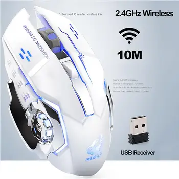 

Free Wolf X8 Silent 2.4GHz 2400DPI 6 Keys Wireless Optical Mouse USB Receiver Professional Wired Gaming Mouse Ergonomics Gamer