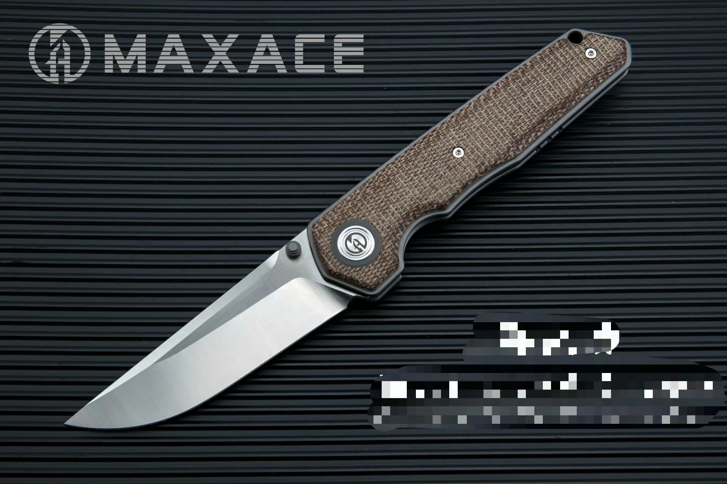 Новинка Микарта Maxace SAMURAI BOHLER K110 лезвие 60HRC подшипник нож для кемпинга бесплатная