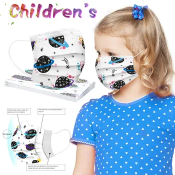 

Cartoon Print Children Kids Face Scarf Mouth Face Cover Outdoor Washable Reusable Adjustable Mouth Cover Mascarillas Mondkapjes