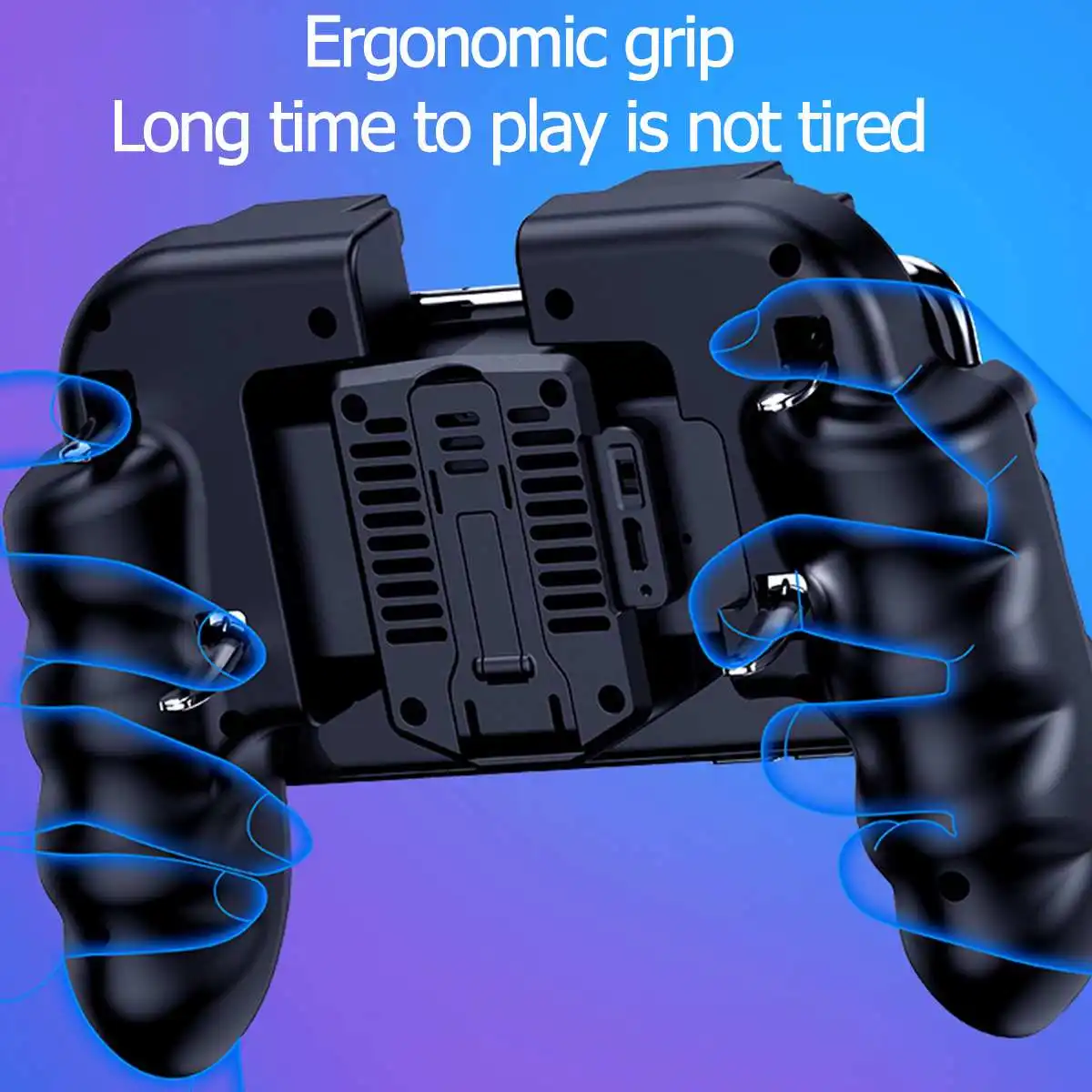 H9 All-in-One Phone Game Handle Controller Gamepad for PUBG with Cooler Fan Trigger Shooter Joystic