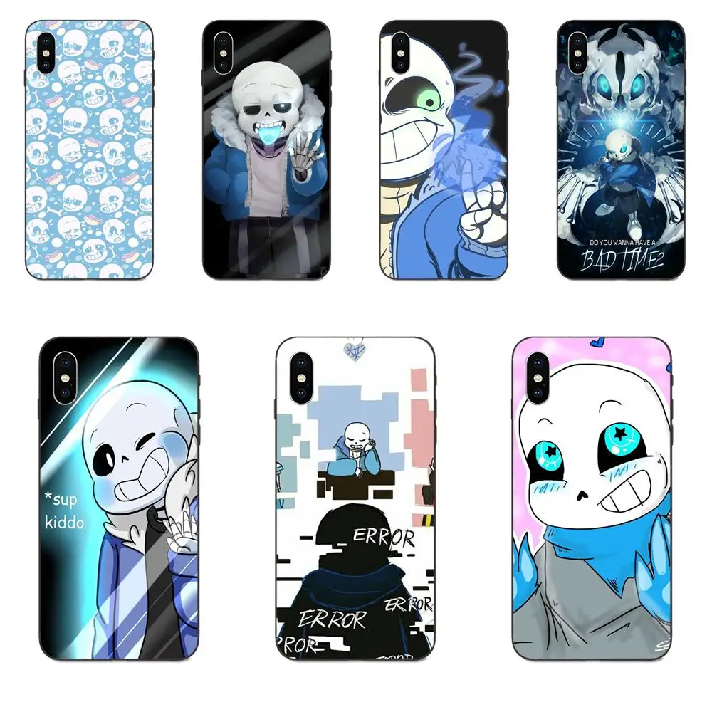 

Soft TPU Cellphone Black For Huawei Honor 5A 6A 6C 7A 7C 7X 8 8A 8C 8X 9 9X 10 10i 20 Lite Pro Design Game Undertale Sans Poster