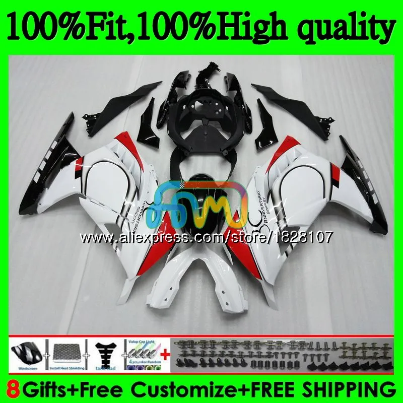 Инъекции для KAWASAKI ZX3R EX300 EX ZX 300R 4BS.65 ZX-3R ZX300R 13 14 холодный красный белый 15 16 17 2013 2014 2015