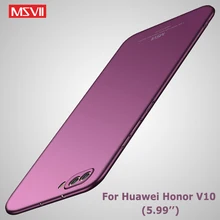 Чехол для Honor v10, Msvii, тонкий матовый чехол для huawei Honor View 10 Lite, чехол из жесткого поликарбоната, чехол для huawei V10 View 10, чехол для телефона s