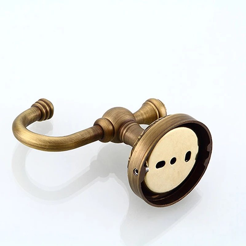 MADICA 6.2*11.8*10.8cm 1pc Robe Hooks For Shower Room Bedroom Vintage Brass Wall Hook Metal Nail Coat Hooks For Clothes Coat