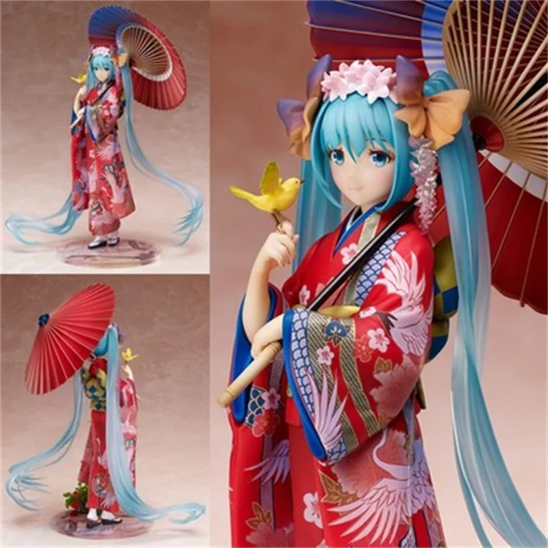 

Anime Figure 1/8 Scale Beautiful Girl Kimono Yukata Model for Fans Gift
