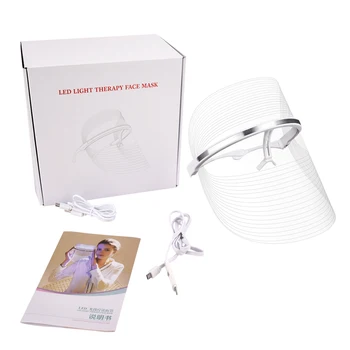 

Photon LED Facial Mask Skin Rejuvenation Fade black Spot Led Light Therapy Face Mask Wrinkles Removal Whitening Skin Care Tool