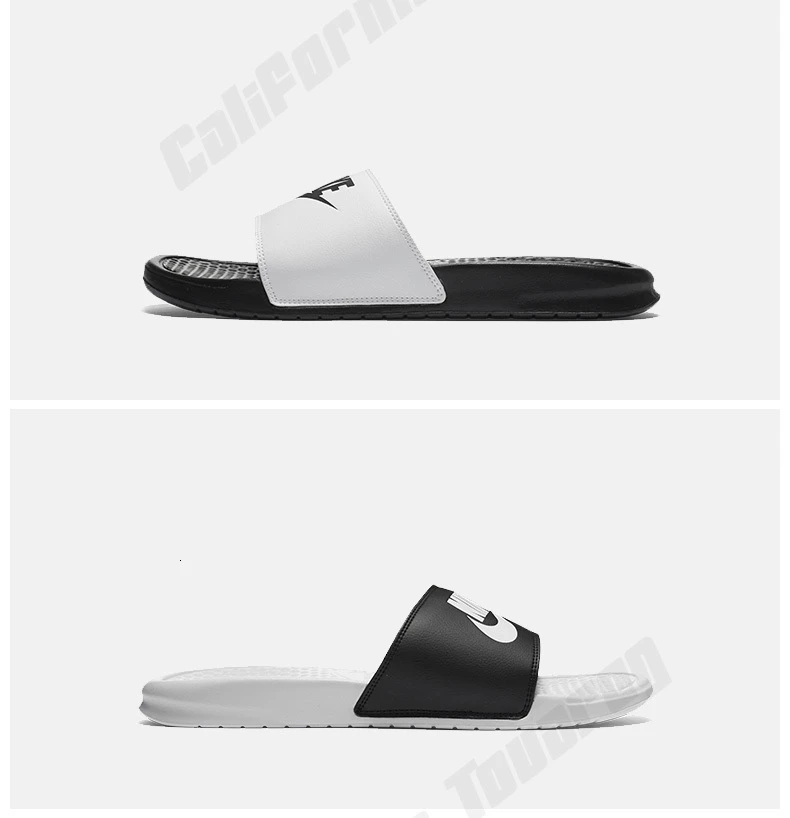 Nike BENASSI JDI женские тапочки унисекс Comfortab Черные Спортивные Тапочки противоскользящие сандалии Новое поступление#818736