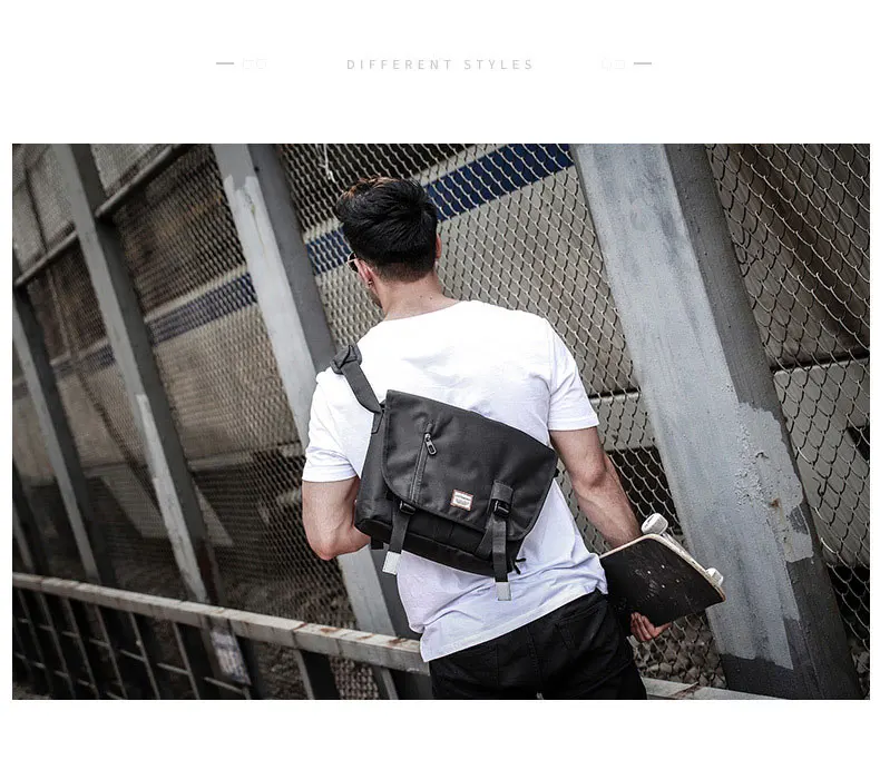 OZUKO новые мужские сумки-мессенджеры водонепроницаемые дорожные сумки через плечо повседневные школьные сумки уличная мода Harajuku велосипедная сумка через плечо