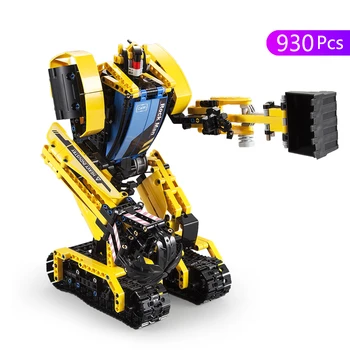 

CaDA 2 in 1 Remote Control Robot RC Excavator Megalithic Intelligent lepining Building Blocks City Technic Toys for Kids