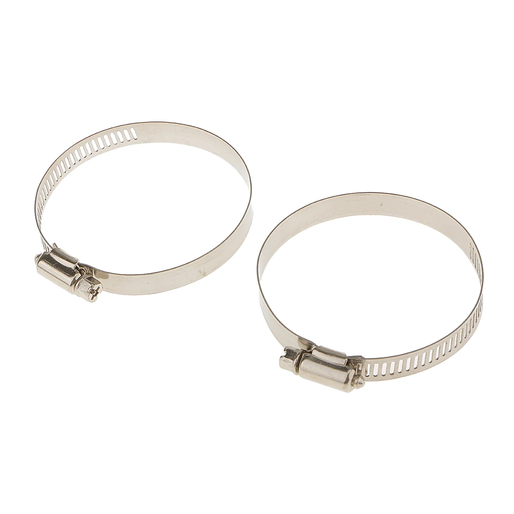 Plating Chrome Motorcycle Flame Exhaust Muffler Pipe Heat Shield Cover Heel Guard White