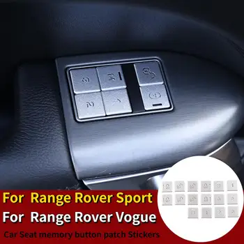 

For Land rover Range Rover Sport 18-20 Stainless Steel Car Seat memory button patch Stickers For RR Vogue 13-17 Car Accessories