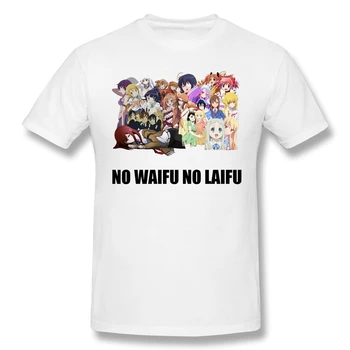 

No Game No Life T Shirt Red T-Shirt No Waifu No Laifu #1 Chiffon Men Fashion Short Sleeve