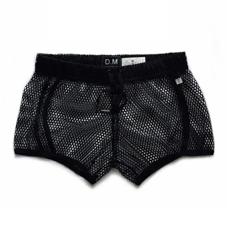 Mens Mesh Swimwear Transparent Swimming 