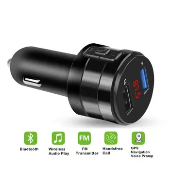 

Bluetooth FM Transmitter MP3 Player Handsfree Car Kit Support U disk AUX 3.1A Dual USB Charger Power Adapter For Car DVR Radio