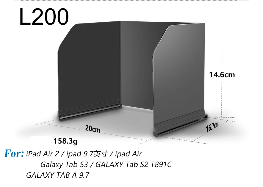 Телефон планшет солнцезащитный козырек для DJI Mavic Mini Pro Air Spark Phantom 4 3 Mavic 2 Pro Zoom Drone пульт дистанционного управления складной капюшон солнцезащитный козырек - Цвет: L200