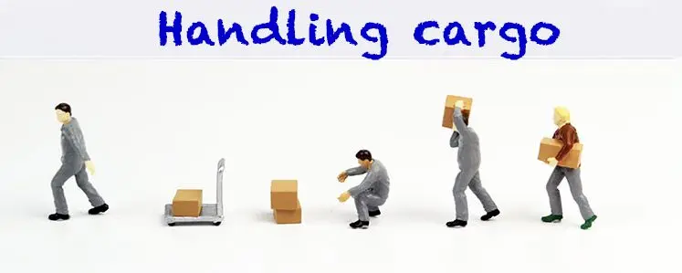 Super Mini Pvc Figure 1: 64 Box Carrier, Pacchetto Carrier, Porter, Espresso Handler Set