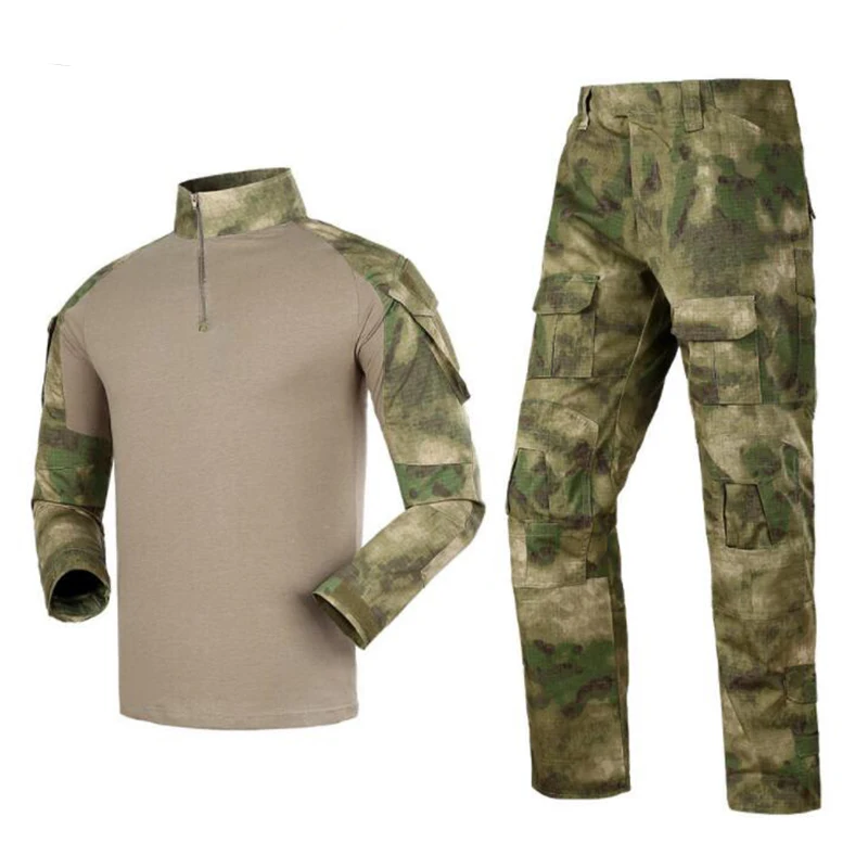Тактическая Военная Униформа BDU одежда армейская тактическая рубашка брюки костюм камуфляжная охотничья одежда Kryptek черный загар зеленый Питон
