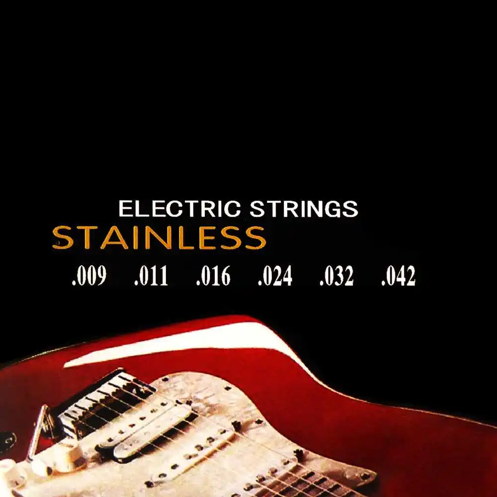 Lote De 6 Cuerdas Nickelplated 350L Guitar para Guitarra Electrica Acero GF80311