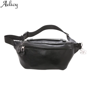 

Aelicy Fashion Couple Sports Stitching Street Waist Bags Zipper Waterproof Casual Chest Bag Travel Single Shoulder Messenger Bag