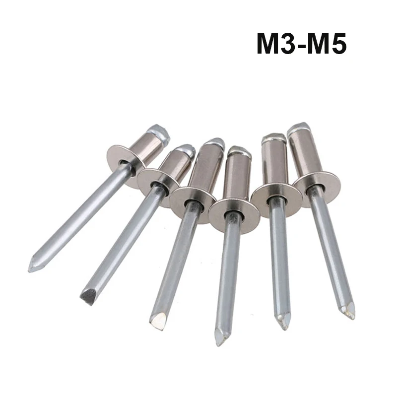 304 Stainless Steel/Aluminum Open End Blind Rivets With Break Pull Mandrel And Countersunk Head | Обустройство дома