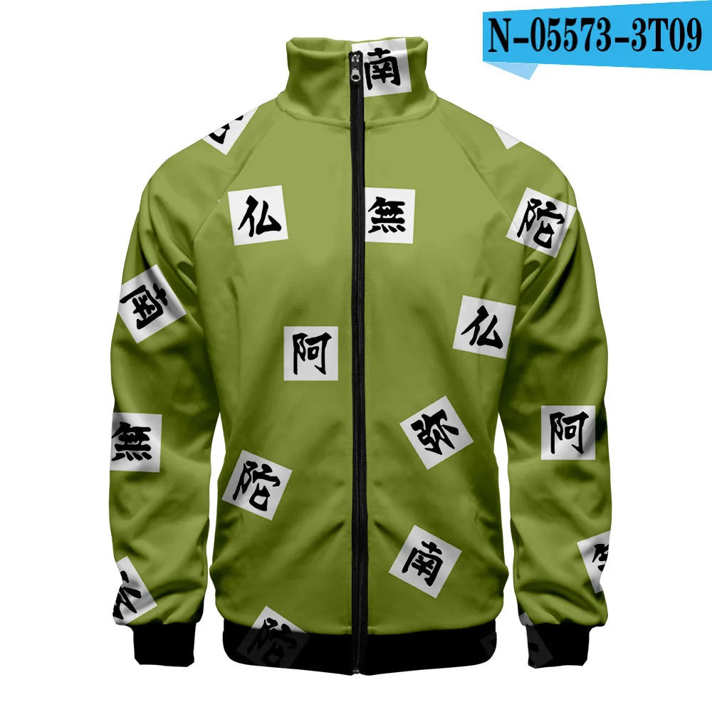 wind jacket Anime Anime Demon Slayer Kimetsu No Yaiba Tanjiro Kamado Nezuko Men Zipper Jackets Sweatshirts Halloween Costumes Women Kawaii mens quilted jacket Jackets