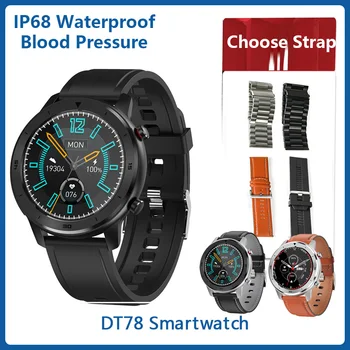 

Gift NO.1 DT78 SmartWatch IP68 Waterproof 1.3inch Sport Heart Rate Bluetooth Running track call reminder VS DT88 Pro Smart Watch