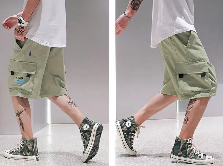 Detachable Trousers And Shorts For Two Wear Summer Hip Hop Joggers Harem Pants Multi-Pocket Sweatpants Overalls Pants cargo pants outfit