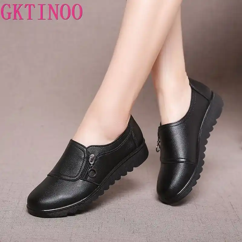 black work shoes women