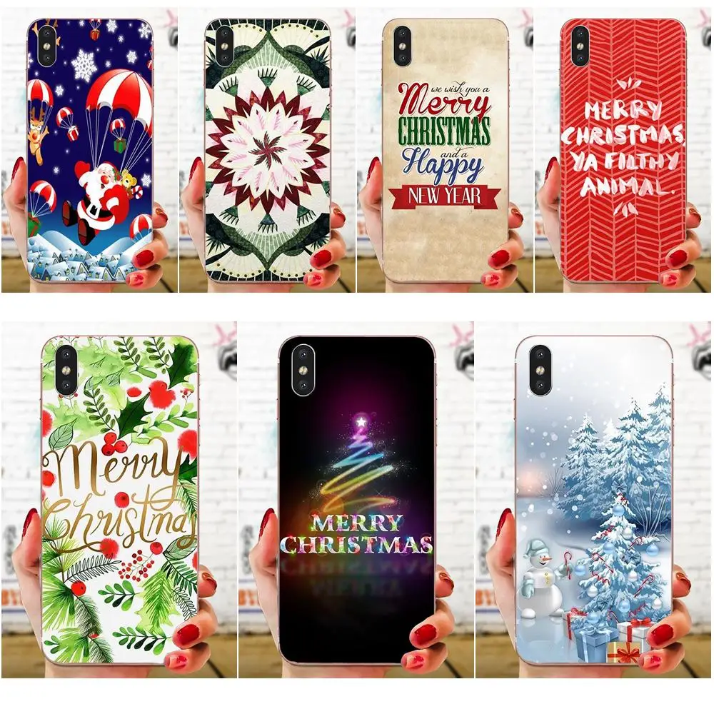 Веселые рождественские и новогодние Новый год для htc Desire 530 626 628 630 816 820 830 один A9 M7 M8