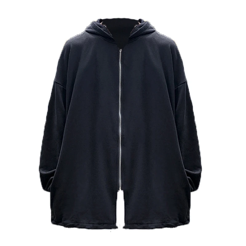 

New Winter Pullover Jacket Men Warm Wool Fabric Solid Color Clothing Warm Coat Plush Cold Resistance Hooded Jacket