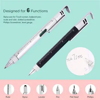 

Tool Pen Economic Convenient Plastic 6-In-1 Phone Smartphones Screwdriver Level Ruler Multitool Tools Tablets Touch Screen