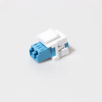 

50pcs LC UPC-LC UPC Duplex Single-mode Fiber Optic Adapter Optical Fiber Coupler With Keystone