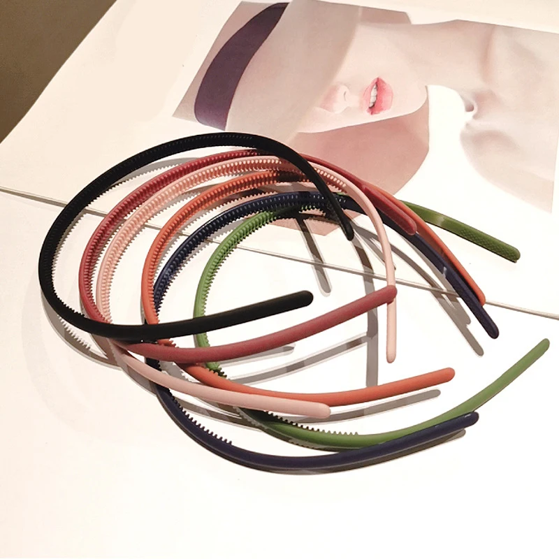 

Hair Accessory Girls Frosted Candy Color Hairbands With Tooth Hair Hoop Kids Headbands For Children Hair Band DIY Headband