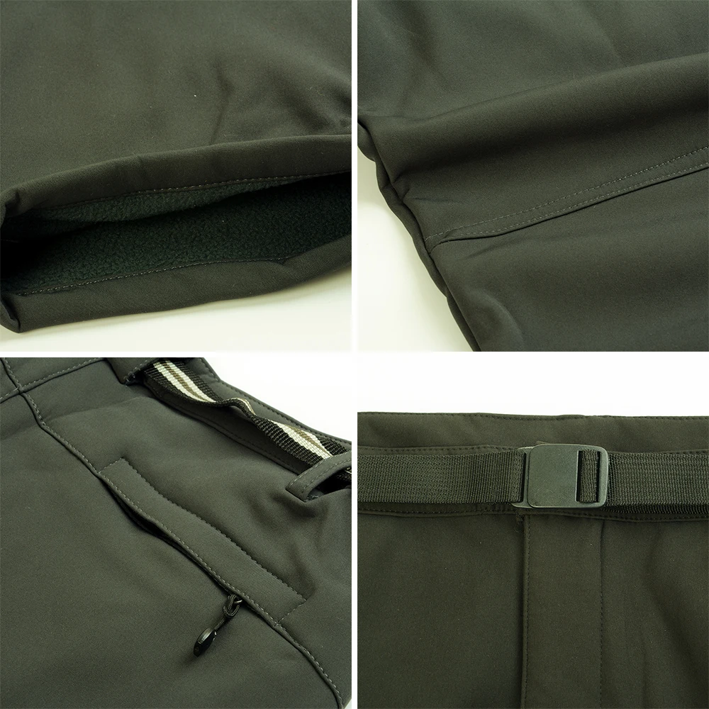 Laamei Fashion Men's Autumn Winter Fleece Thermal Waterproof Outdoor Pants Clearance Sale Men Bodybuilding Windproof Trousers