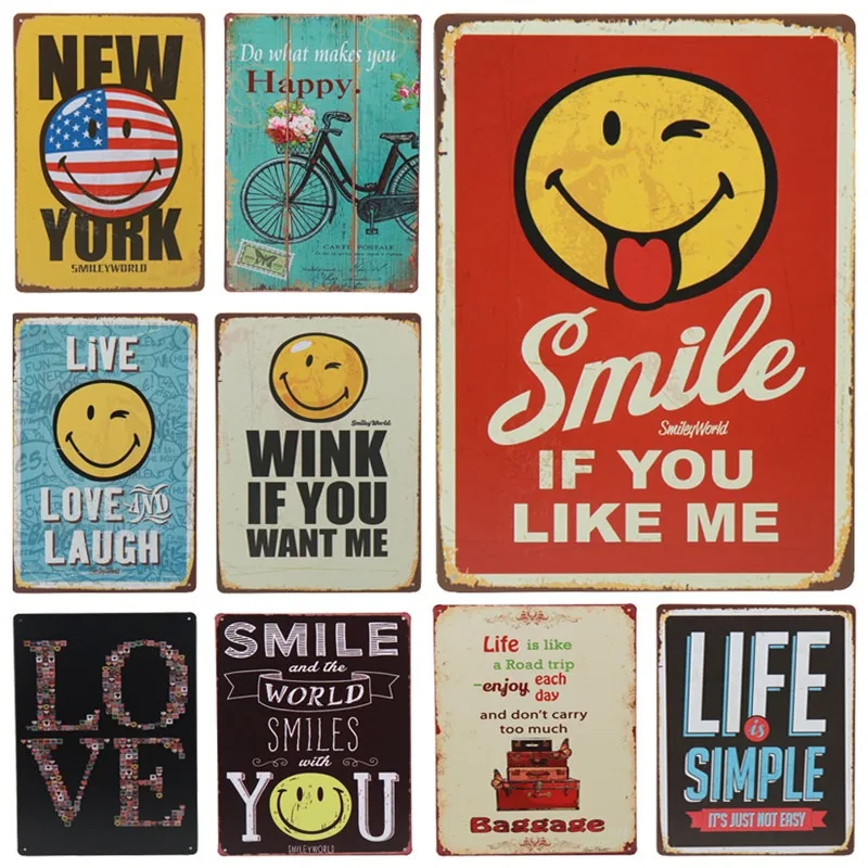 

30X20cm Ride Bicycle Love Life Simple Tin Sign Tintin Bar Pub Cafe Signs Vintage Metal Plaque Rerto Plate Poster Wall Decor H89