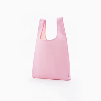 

Creative Environmental Square Pocket Shopping Bag Available Reusable Folding Polyester Handbag for Groceries
