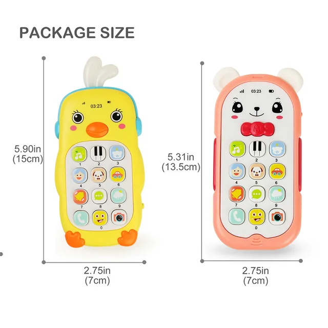 Baby Mobile Phone Toy Telephone Music Sound Machine for Kids Infant Early Educational Cartoon Machine Phone Kids Toys Gift 5