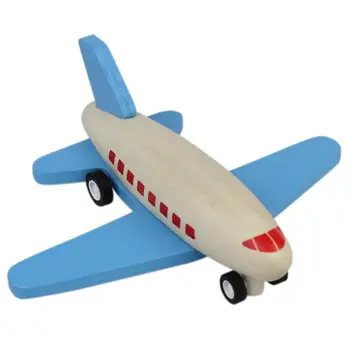 

HobbyLane Children Wood Pull Back Plane Toys Mini Aircraft Model with Inertia as Xmas Gifts