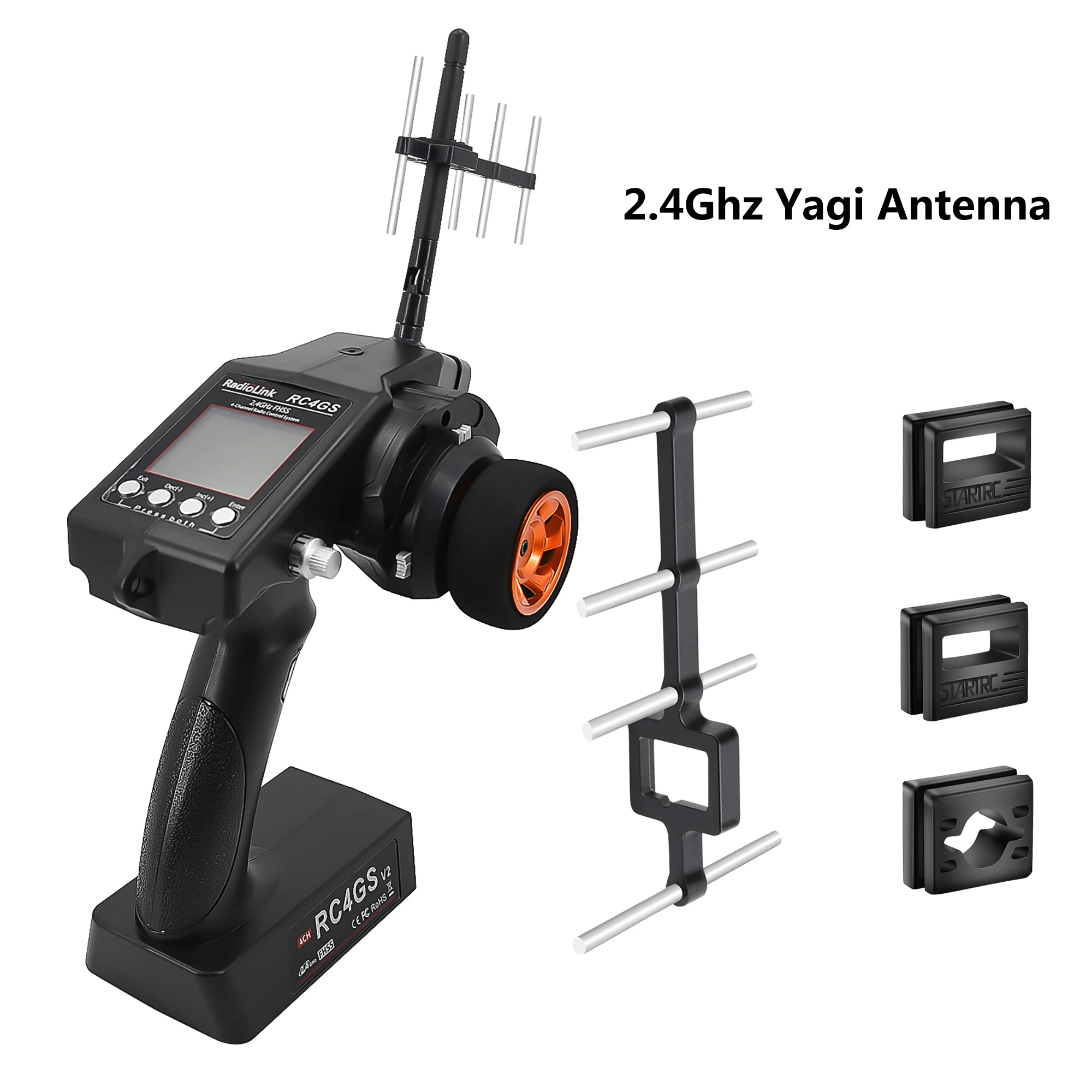 

STARTRC RadioLink RC4GS Signal Booster Yagi Antenna Range Amplifier For RadioLink RC4GS V2 Controller Signal Extender 2.4Ghz