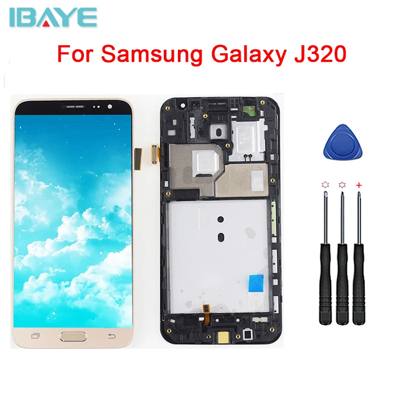 

For Samsung Galaxy J3 2016 LCD Touch J320 J320A J320F LCD J320M J320FN J320H LCD Display Touch Screen Digitizer Assembly Frame
