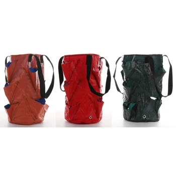 

Garden Outdoor Planting Grow Bag Strawberry Vertical Flower Herb Pouch Root Breathable Vegetable Round Reusable Pot Planter Bag
