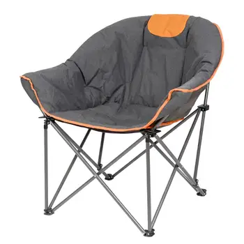 

Sofa Chair, Oversize Padded Moon Leisure Portable Stable Comfortable Folding Chair for Camping, Hiking, Carry Bag