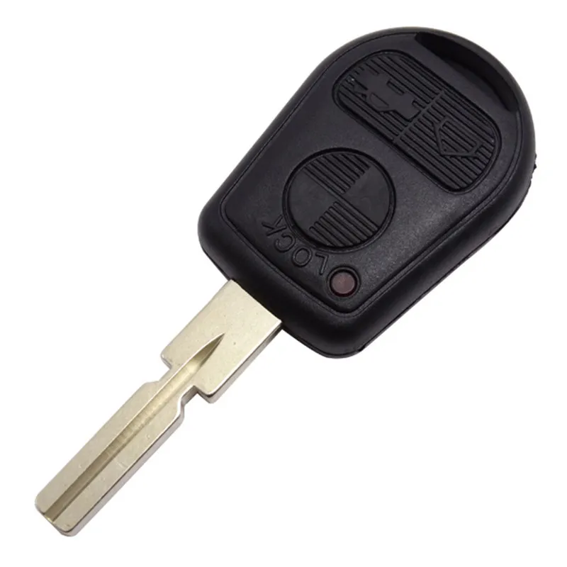 

XRSHKEY 3 Button Uncut HU64 Blade Car Key Replacement Remote Key Case Shell for E31 E32 E34 E36 E38 E39 E46 Z3 Fob Uncut key