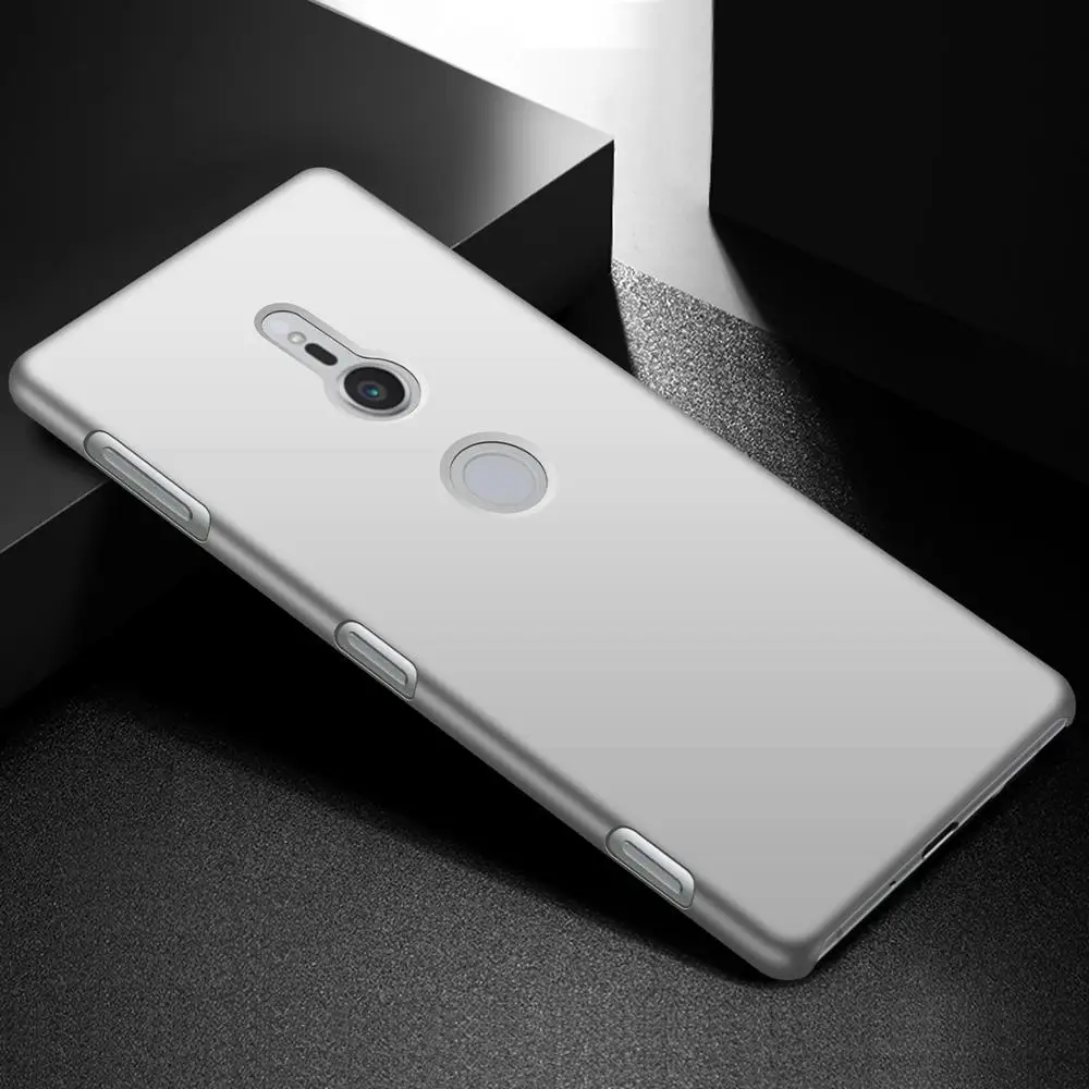 Чехол для sony Xperia XZ2 Compact Premium, Роскошный Матовый Жесткий чехол для ПК на Xperia XZ2 XZ2P, защитный чехол - Цвет: Белый
