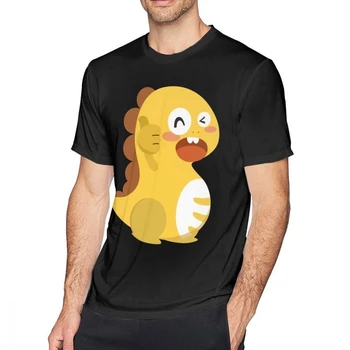 

Vipkid Dino T Shirt VIPKID Dino Mascot T-Shirt Funny Classic Tee Shirt Man Big Cotton Short Sleeves Printed Tshirt